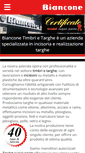 Mobile Screenshot of bianconetimbrietarghe.com