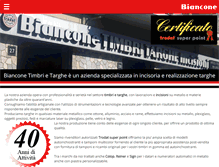 Tablet Screenshot of bianconetimbrietarghe.com